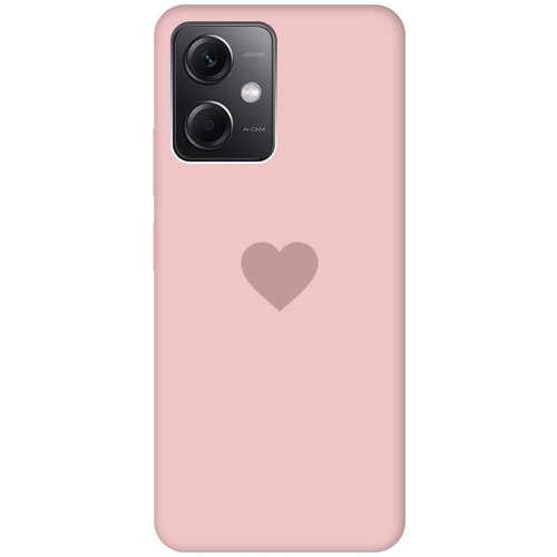 Силиконовый чехол на Xiaomi Redmi Note 12, Сяоми Редми Ноут 12 Silky Touch Premium с принтом Heart розовый силиконовый чехол на xiaomi redmi 12 сяоми редми 12 silky touch premium с принтом heart сиреневый