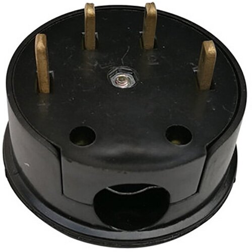 Вилка ВШ для электрической плиты 32 А, 380 В, 3Р+РЕ (ОУ) черная REXANT 11-8927