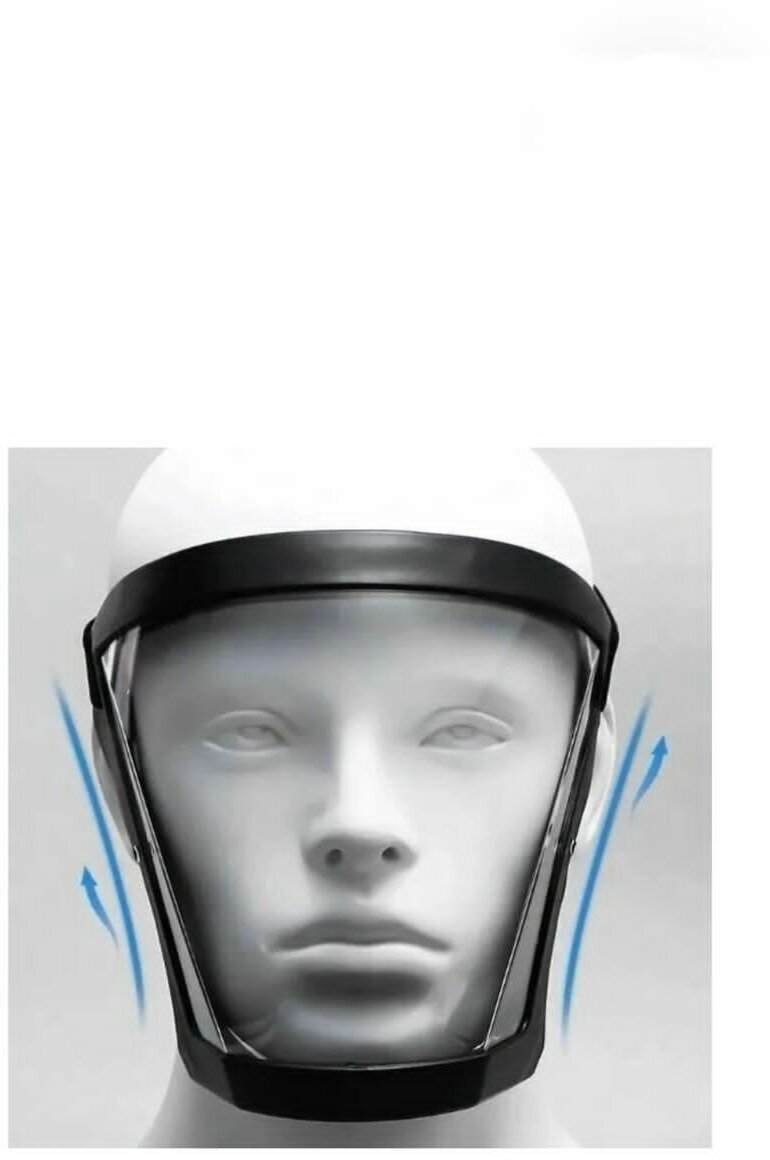 Щиток защитный лицевой прозрачный, слесарная маска - фотография № 2