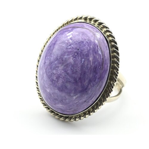 Кольцо, чароит, размер 18, фиолетовый
