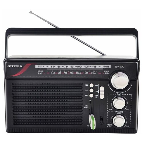 Радиоприемник SUPRA ST-33U черный 394000₽