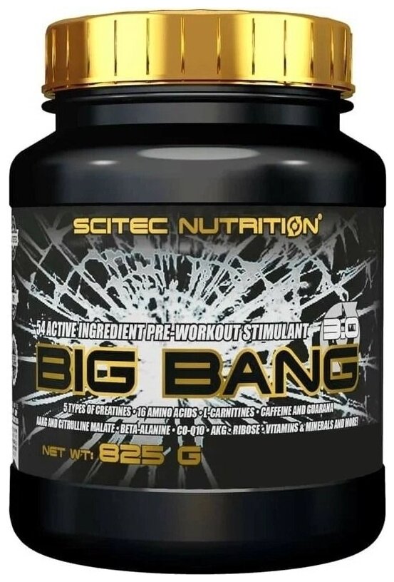 Предтренировочный комплекс Scitec Nutrition Big Bang 3.0 Pre-workout 825 г