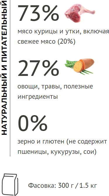 Корм Elato Holistic для котят с курицей и уткой, 300 г - фотография № 2