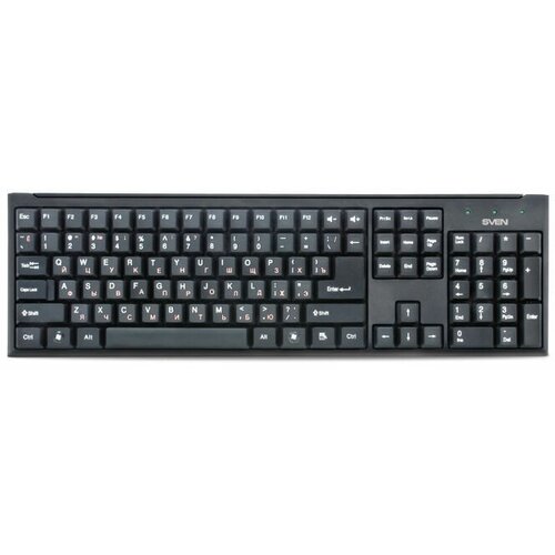 Клавиатура SVEN Standard 303 Black USB черный клавиатура sven standard 303 power black sv 03100303pu