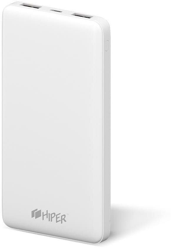 Внешний аккумулятор (Power Bank) HIPER ST10000, 10000мAч, белый [st10000 white]