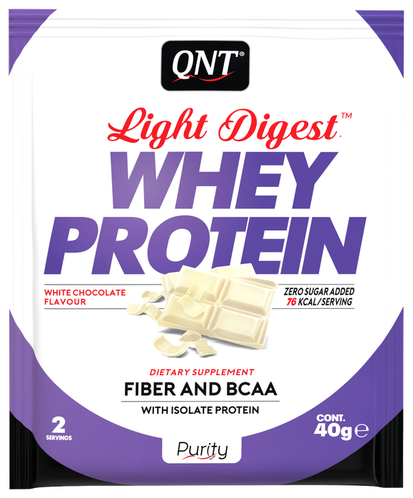 QNT Light Digest Whey Protein / Лайт Дайджест Вей Протеин 40г Белый шоколад