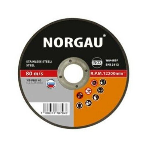 Диск отрезной Inox 230х1.9х22.2 мм NORGAU 083305230