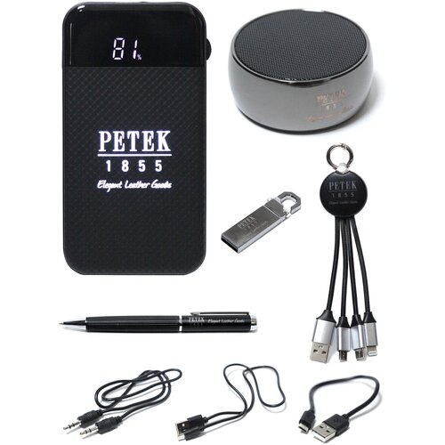 Набор портативная колонка внешний аккумулятор флешка 16 gb ручка переходники 714400₽