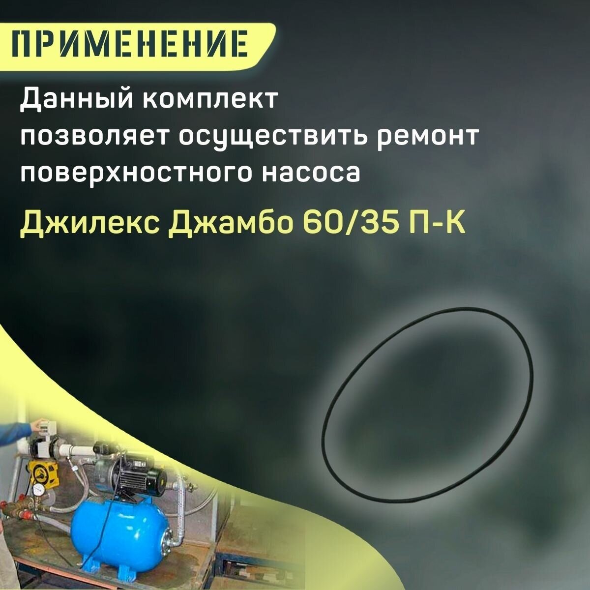 Уплотнительное кольцо корпуса насоса Джилекс Джамбо 60/35 П-К (kolcokorp6035PK) - фотография № 3