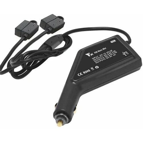 Автомобильное зарядное устройство для 2 аккумуляторов и пульта DJI Mavic Mini YX 421700₽