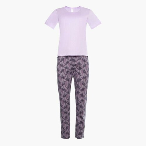 Пижама , размер 46, фиолетовый tusi комплект женский майка бриджи цвет сиреневый размер 48