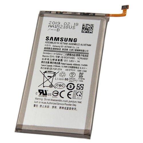 аккумулятор для телефона samsung galaxy s10 eb bg975abu Аккумулятор Samsung EB-BG975ABU 4000 мАч для Samsung Galaxy S10+