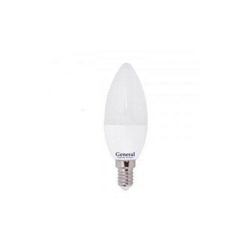 Светодиодная LED лампа General свеча E14 7W 4500K 4K 35x105 пластик/алюмин. 638000 (упаковка 12 штук)