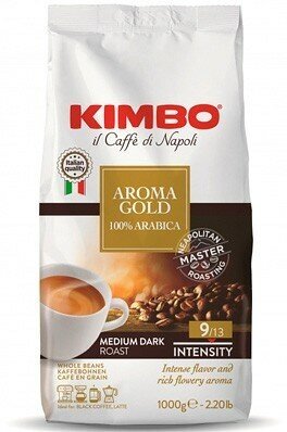 KIMBO Aroma Gold 100 % Arabica (Кимбо Арома Голд) кофе в зернах, 1 кг