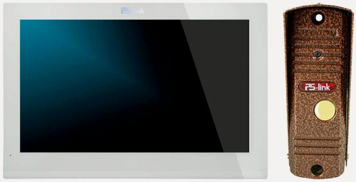 Изображение товара Комплект видеодомофона с вызывной панелью PS-link KIT-130TDP-201CR-C