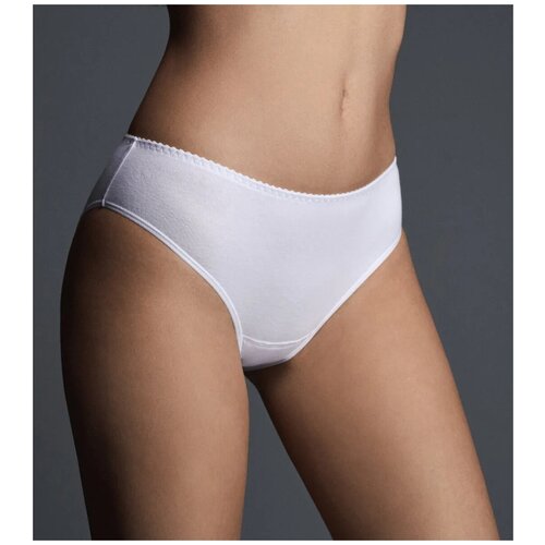 фото Milavitsa трусы кюлот со средней посадкой basic, размер 110, белый