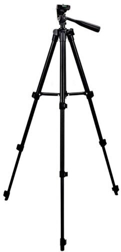 Tripod/ Штатив для камеры и телефона 1 метр/ Штатив для смартфона / Штатив для телефона/ 345-1020мм, черный/ Трипод-штатив/ Штатив для съемки