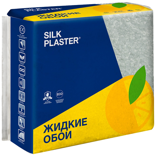 Жидкие обои SILKPLASTER SILK PLASTER Absolute А307, серо-зеленые, 833 гр