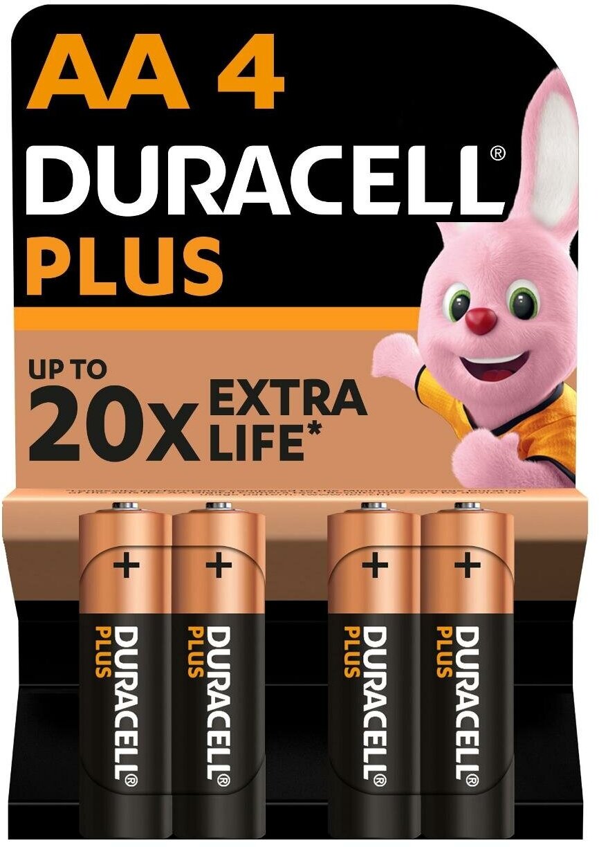 Батарея Duracell АА LR6-4BL PLUS 4 шт.