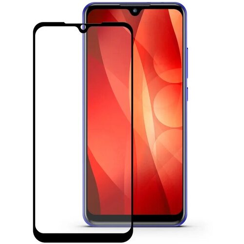 Защитное стекло 3D Tempered Glass для Xiaomi Mi A3 / Mi CC9e полный клей ( черная рамка )