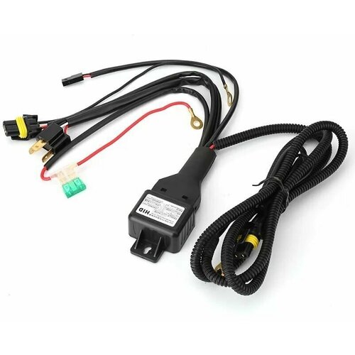 Проводка для установки би лед линз в цоколь Н4 с реле и предохранителем на обе фары 790₽