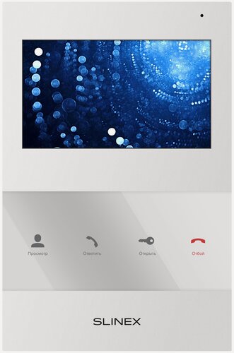 Изображение товара Видеодомофон Slinex SQ-04M, белый, встроенный блок питания, с программным обнаружением движения