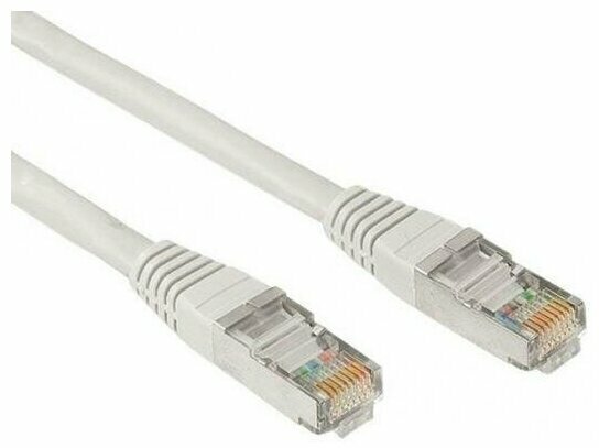 ExeGate Патч-корд UTP 5e кат. ExeGate UTP-RJ45-RJ45-5e-0,5M-GY с разъемами RJ-45, серый (0.5м)