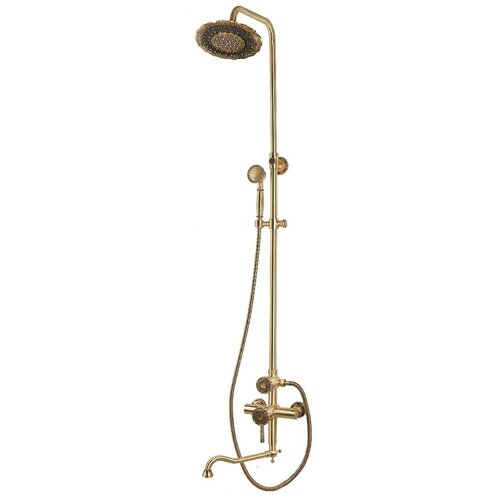 Верхний душ Bronze de Luxe 10120DDF, бронзовый бронза 1500 мм комплект для ванны и душа bronze de luxe windsor 10120ddf