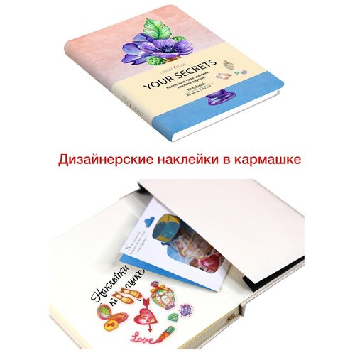 книга для записей dreaming v 2 в6 80 листов Книга для записей Listoff YOUR SECRETS. V. 2 (В6, 80л), КЗЮСК6803149