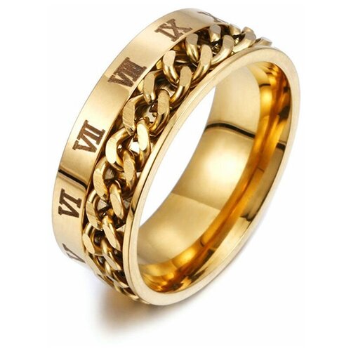 кольцо tasyas цепь времени золото size 22 Кольцо помолвочное TASYAS, размер 21, золотой
