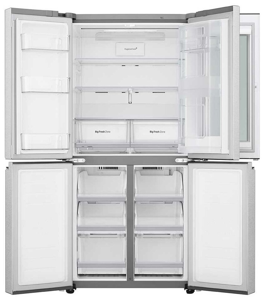 Холодильник LG GC-Q22FTAKL, серый - фотография № 3