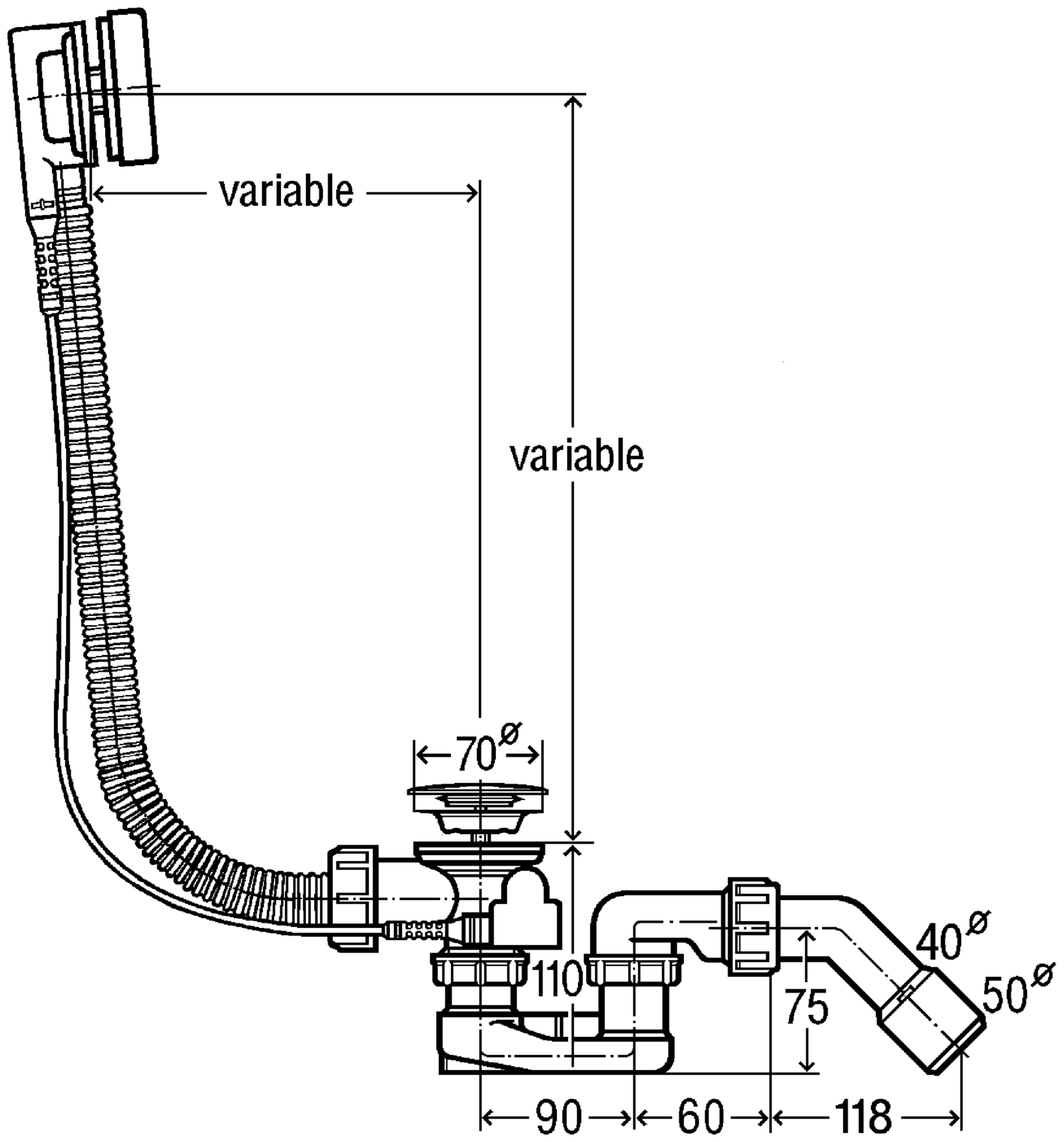 Слив-перелив Viega Simplex 595678