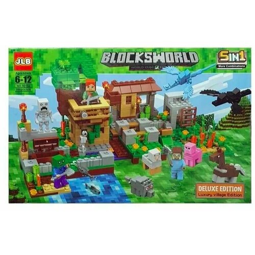 Конструктор Майнкрафт blocksworld - minecraft my world 586 деталь конструктор my world майнкрафт minecraft the dragon 51 деталь зеленый дракон