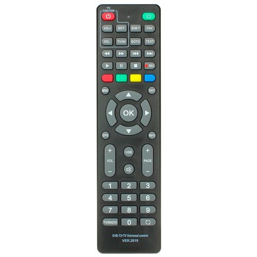фото Пульт ду huayu b0302 (2019) для цифровых приставок dvb-t2, черный