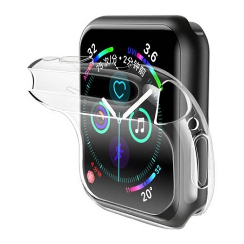 фото Аксессуар чехол usams для apple watch 40mm us-bh485 tpu full protective case transparent iw485bh03