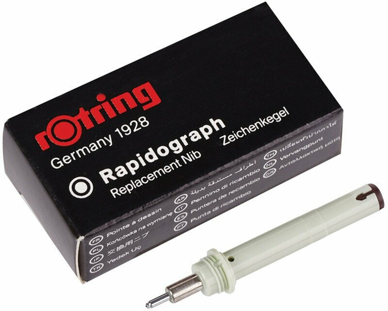 Пишущий элемент для рапидографа Rotring 0,8мм, картон. упаковка, 306614