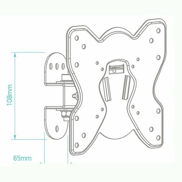 Кронштейн для телевизора Onkron NP23 (макс.35кг) черный - фото №18