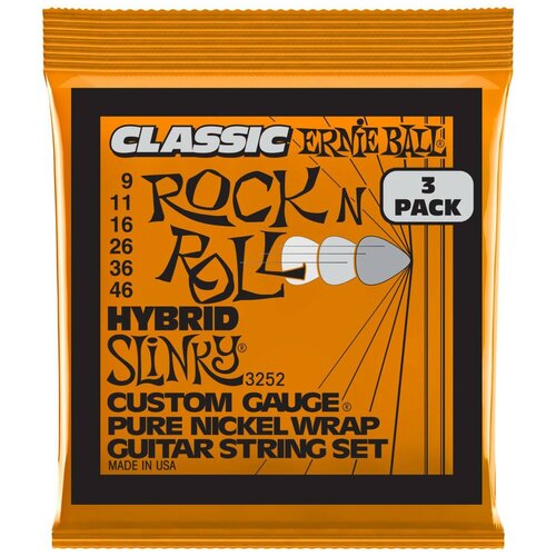 Струны для электрогитары Ernie Ball 3252 струны для укулеле сопрано или концерт ernie ball 2326 черные ernie ball эрни бол