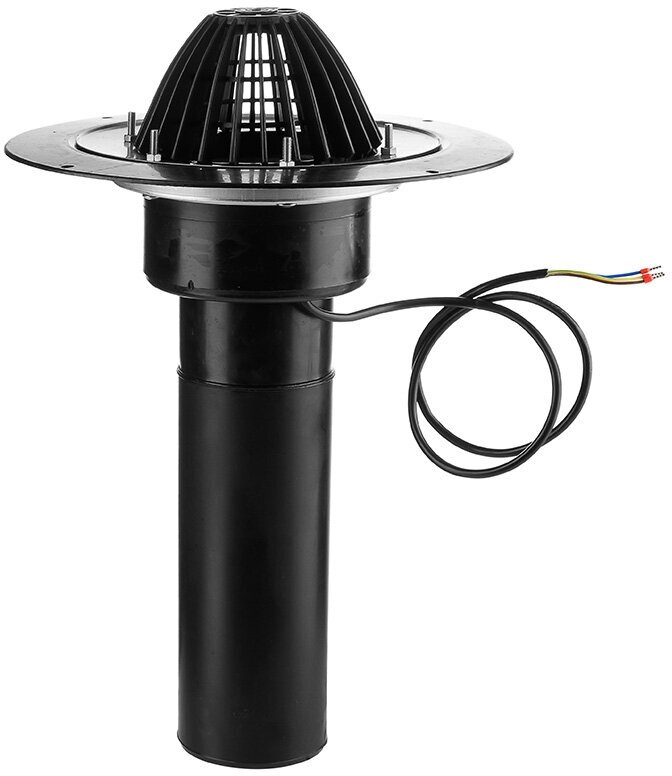 фото Воронка технониколь 110х450 мм с обжимным фланцем обогреваемая