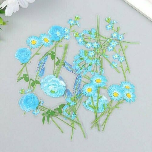 Набор наклеек Цветы Королевская мята 30 шт 85х11 см 489₽