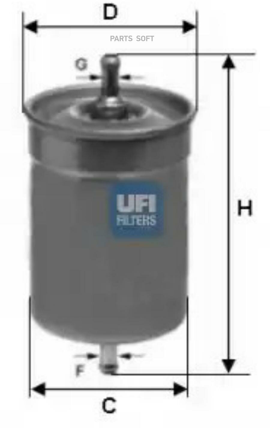 UFI 31.500.00 Фильтр топливный