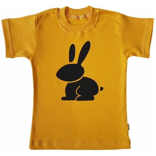 фото Футболка папитто, размер 128, горчичный