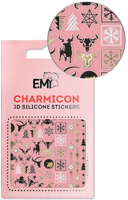 Emi E.mi, 3d-стикеры №148 новогодние украшения Charmicon 3D Silicone Stickers