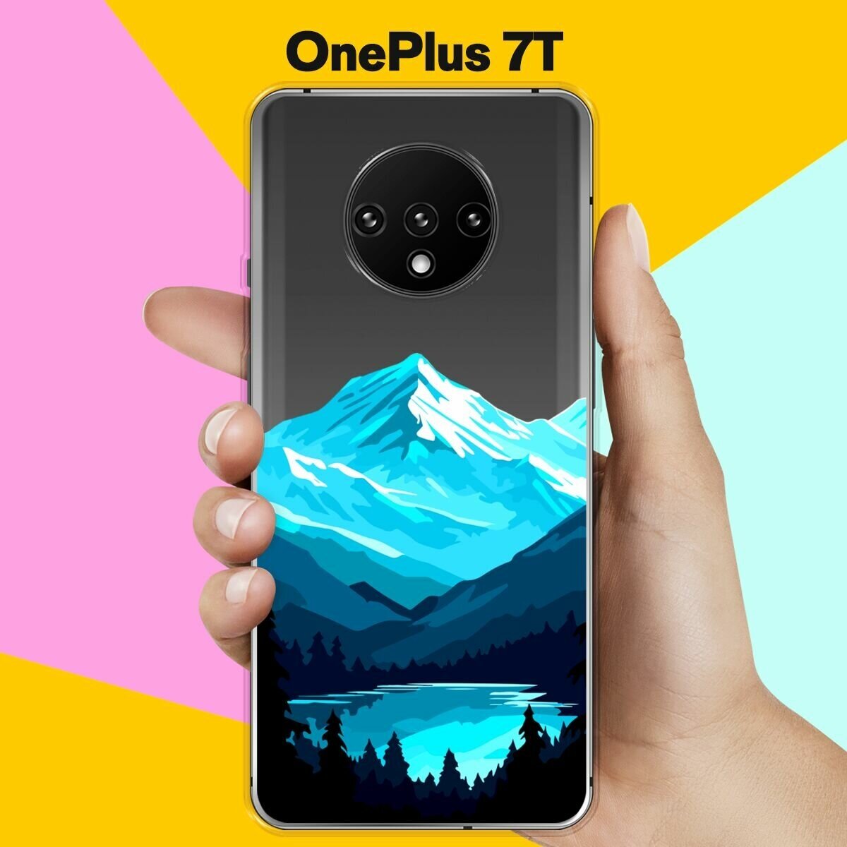 Силиконовый чехол на OnePlus 7T Горное Озеро / для ВанПлас 7Т