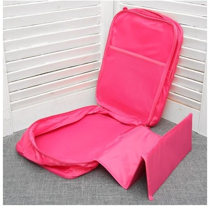 Многофункциональная сумка для хранения обуви, путешествий розовый - фотография № 3