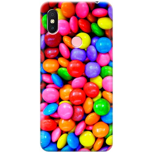 фото Re:pa накладка transparent для xiaomi redmi s2 с принтом "цветные драже"