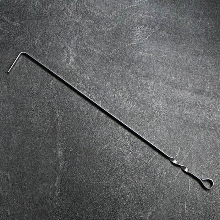 Кочерга из нержавеющей стали ручка - кольцо ширина - 12 мм 70 см