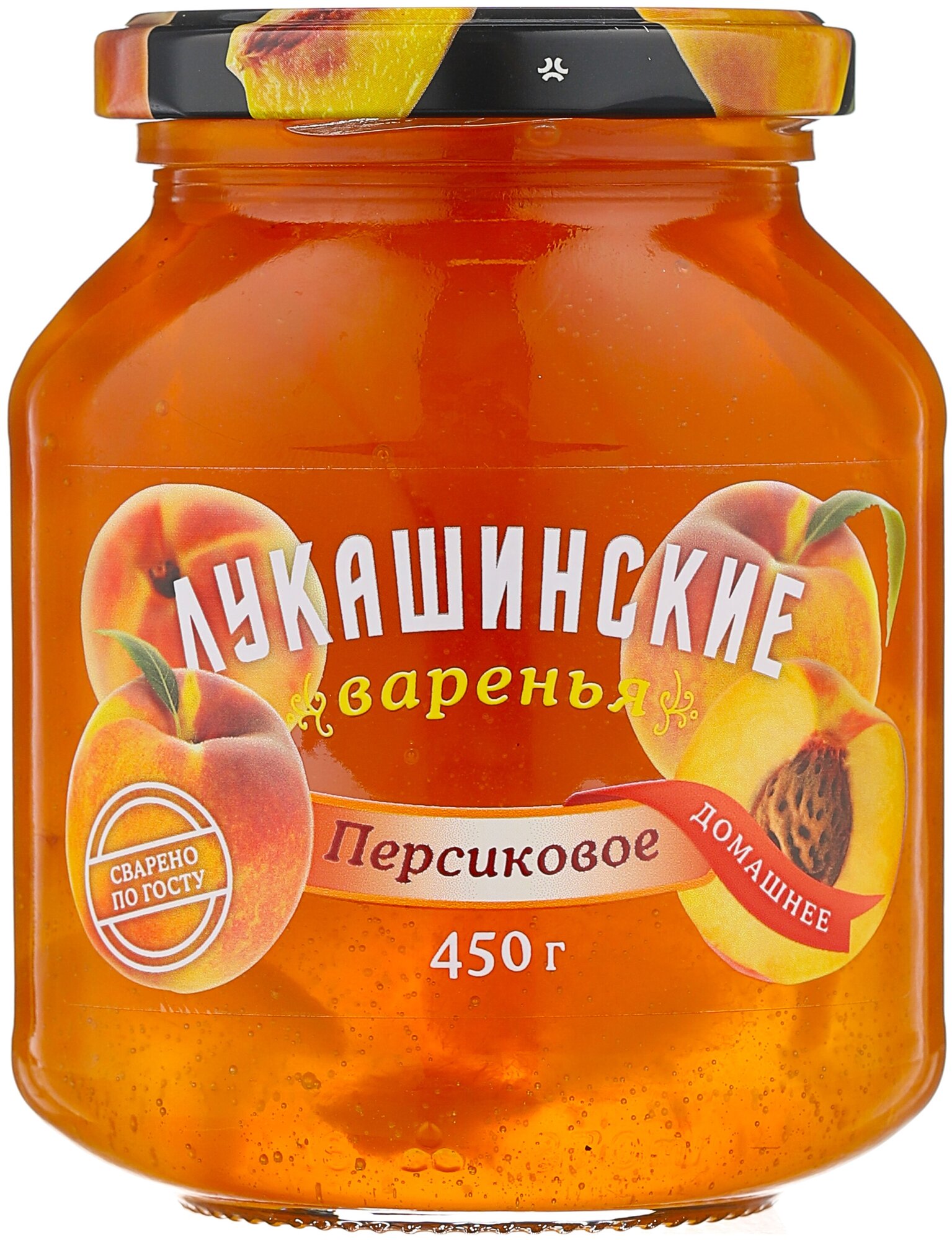 Варенье Лукашинские персиковое, 450 г