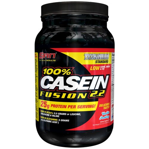 Протеин S.A.N. 100% Casein Fusion, 991 гр., ванильный пудинг