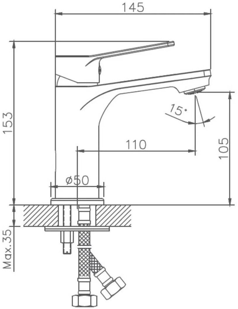 Смеситель для раковины Haiba HB10559 - фотография № 12